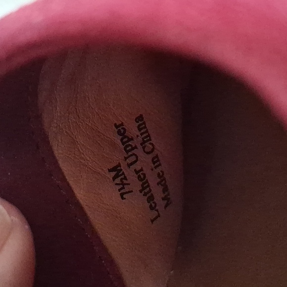 L' Amour Des Pieds Burgundy Suede Mules Size 7.5 - Picture 5 of 12